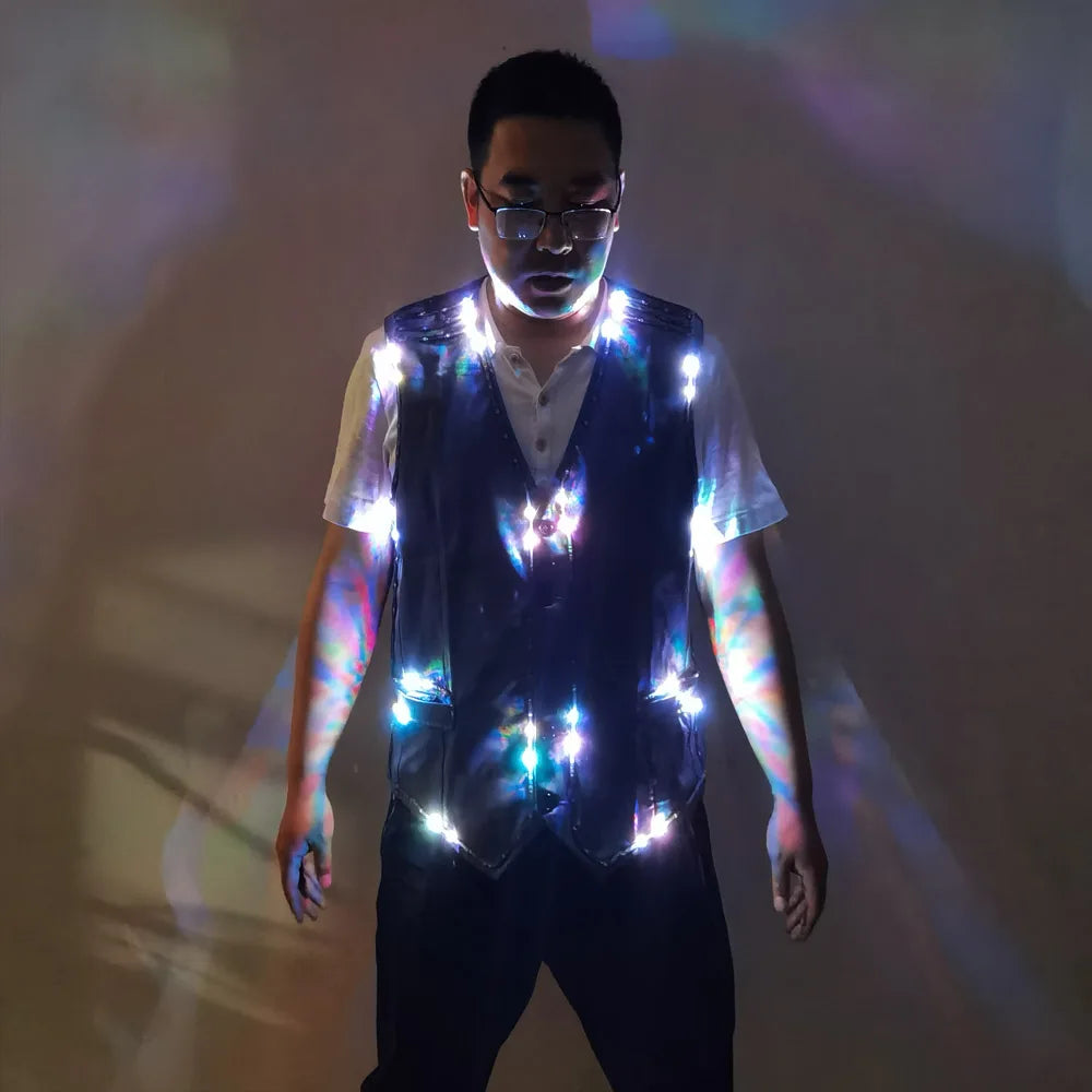 Colourful LED Luminous Vest for Party Performers