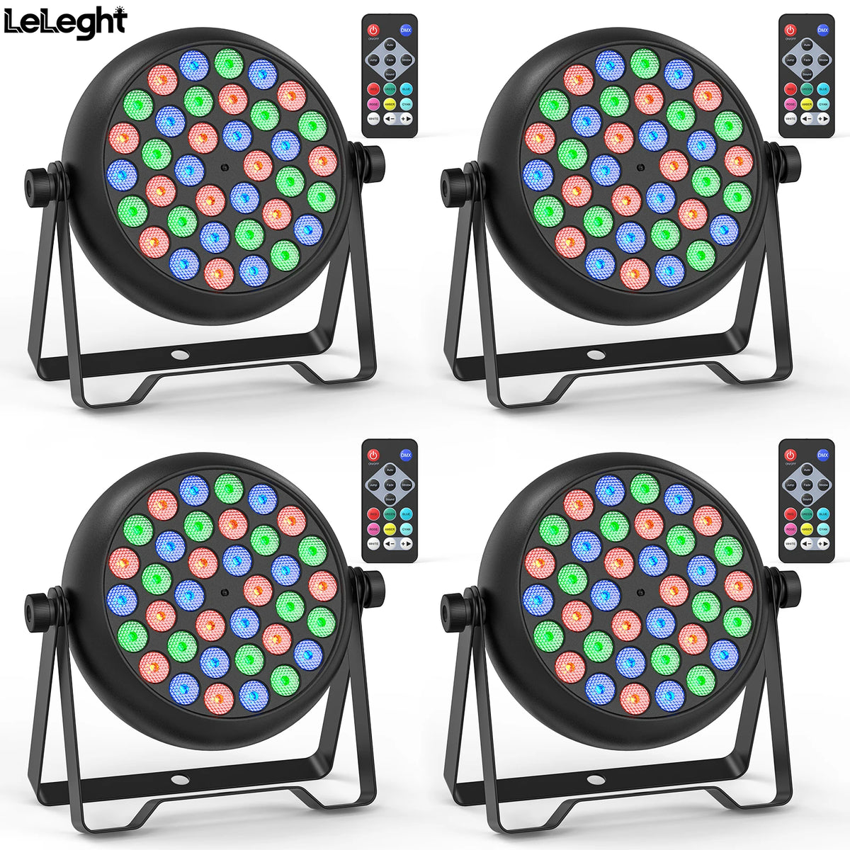 4 pack LED par stage lights