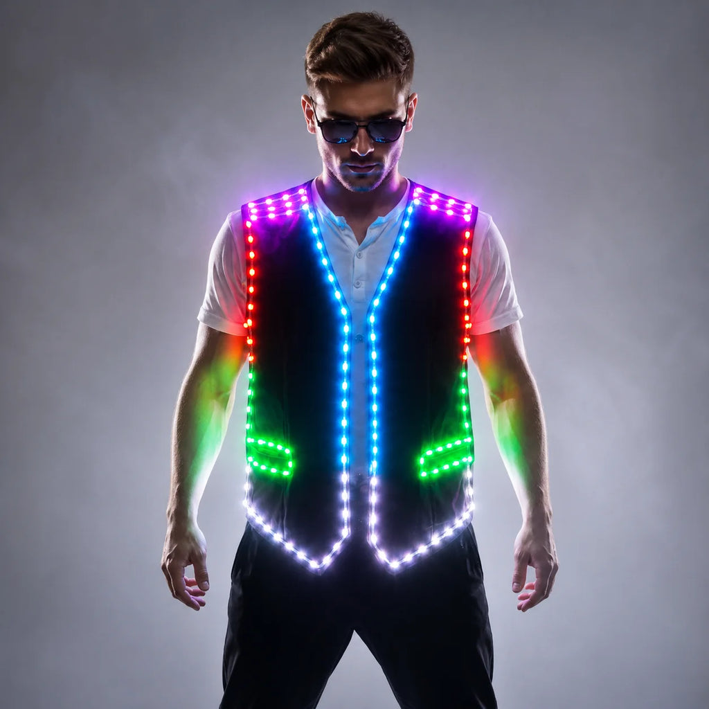 Colourful LED Luminous Vest for Party Performers