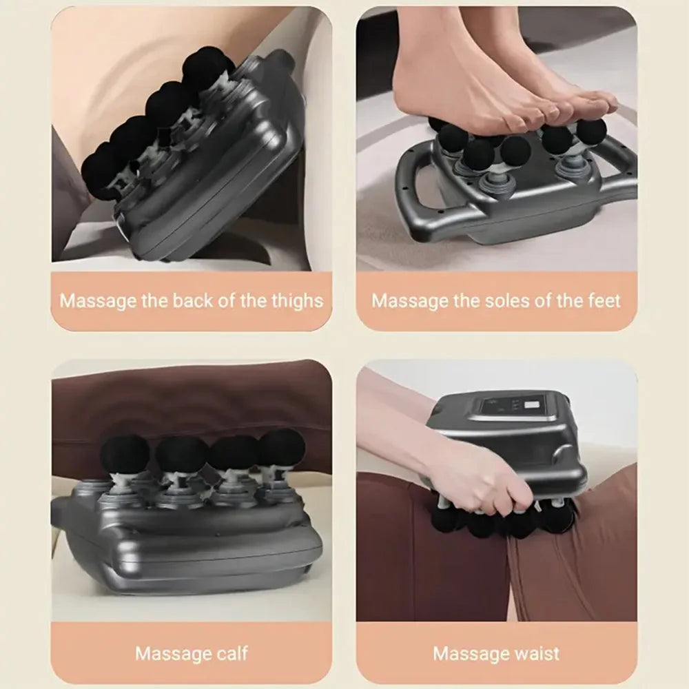 16-Head Fascia Massage Gun, High-Frequency Vibration Body Massager