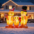 Inflatable gingerbread man family