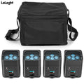 4 pack RGBAW+UV wireless par lights