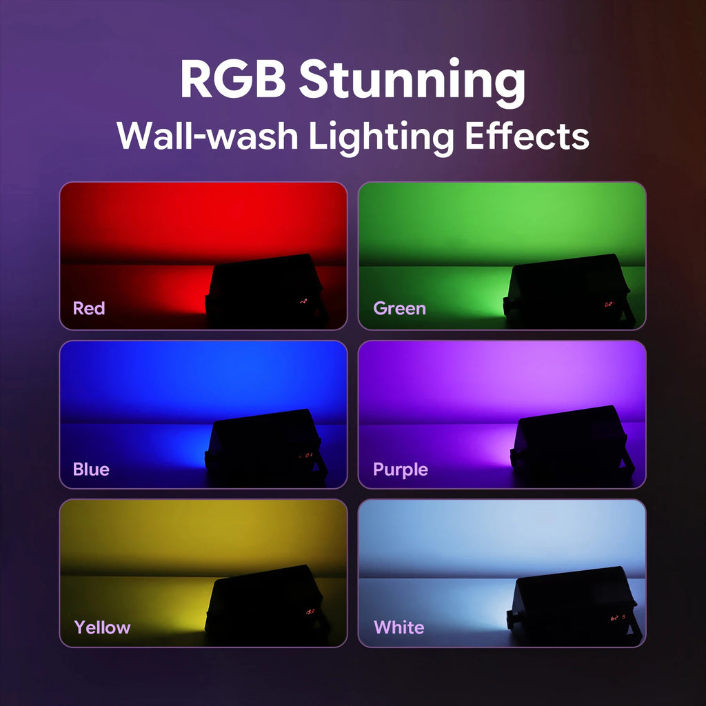 2 Pack 200W Three-in-One Rainbow Effect Projection Light, DMX512