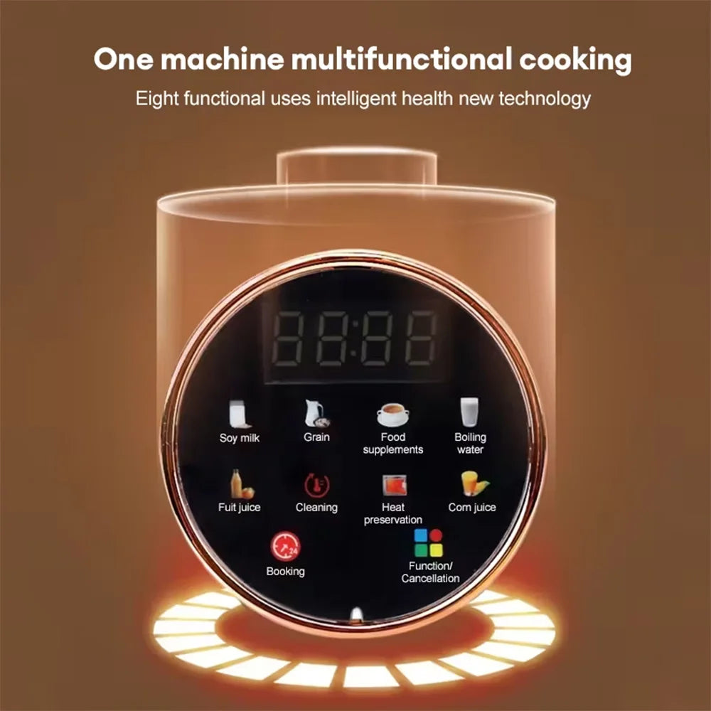1.5L Automatic Smart Soy Milk Machine with 24-Hour Appointment and Auto-Clean