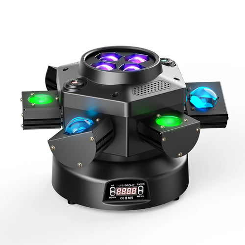200W RGBW 4-in-1 Light Effect Stage Light, DMX512, Sound-Activated