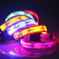 LED Nylon Dog Collar, Glowing Night Safety Light