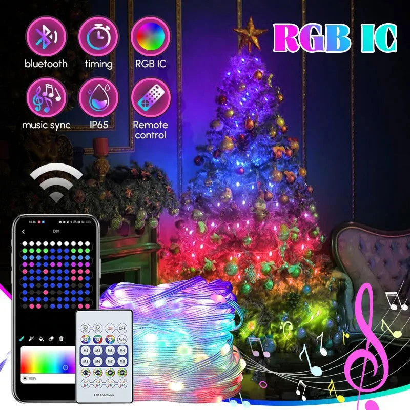 RGBIC USB LED string lights
