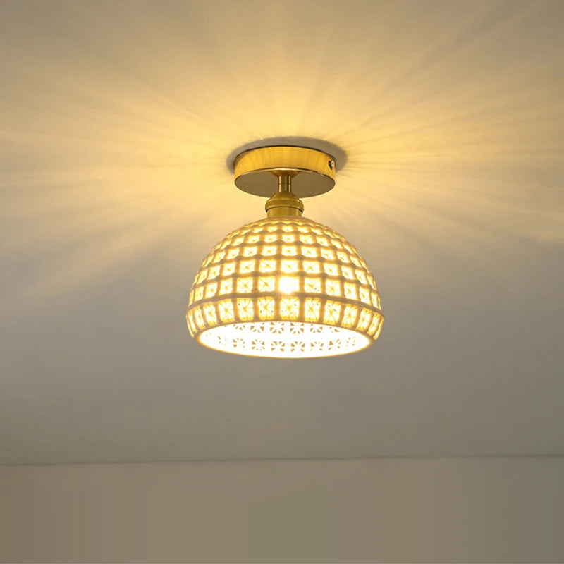 Modern Glass Shade Pendant Ceiling Lamp, E27