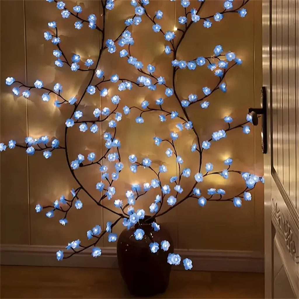 96 LED USB Cherry Blossom Branch Light String, 8 Modes