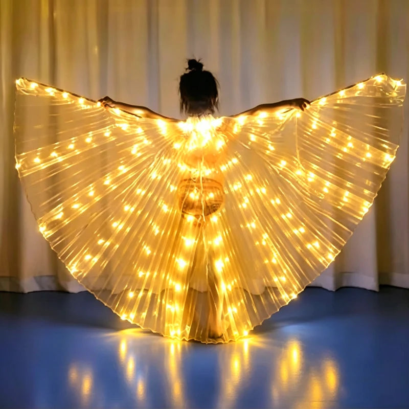 LED Butterfly Wings, Light-Up Fairy Wings for Adults and Kids