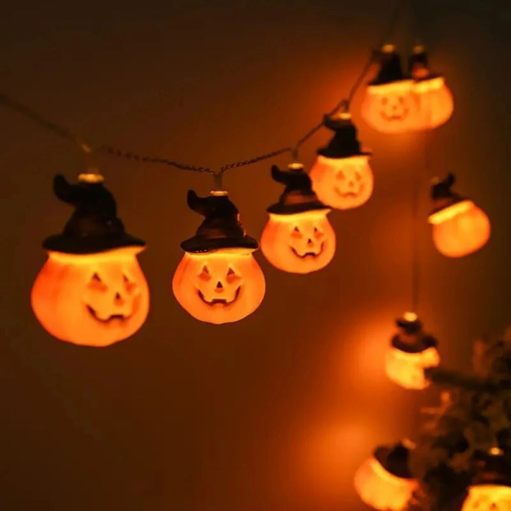 Halloween pumpkin fairy lights