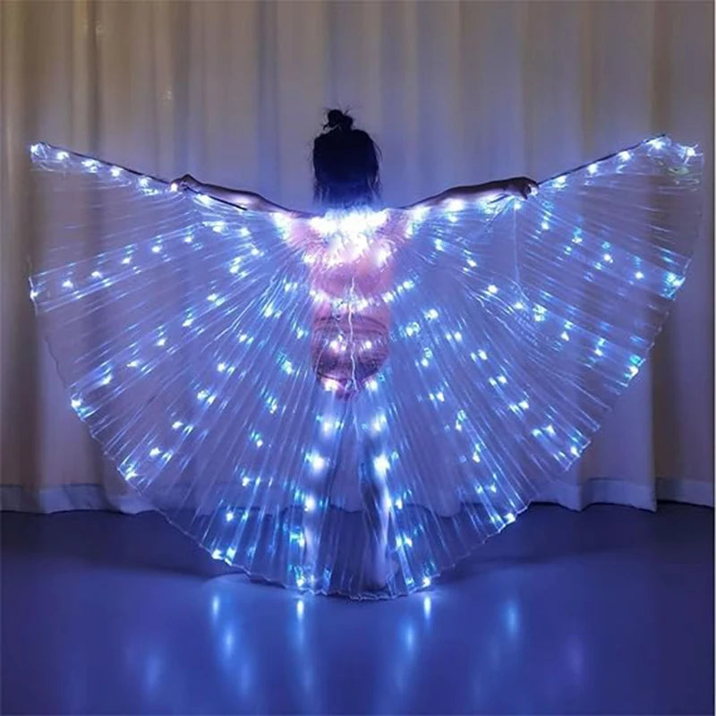 LED Butterfly Wings, Light-Up Fairy Wings for Adults and Kids