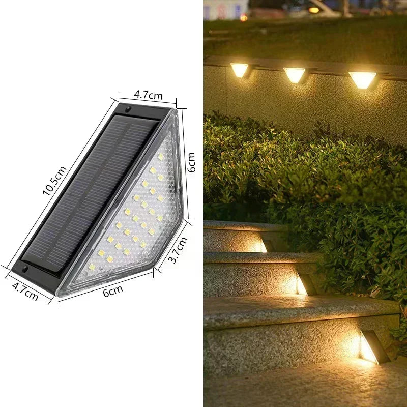 Solar Stair and Step Lights, Warm White, IP65