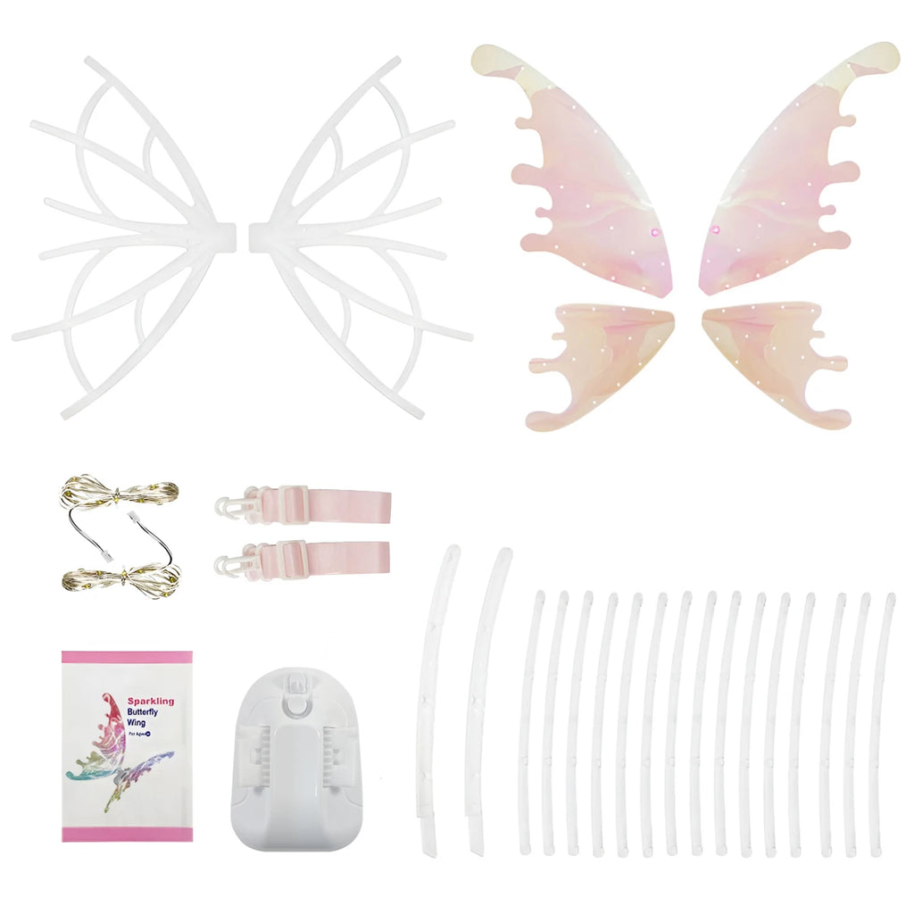 Luminous Electric Butterfly Wings with Music, Fairy Angel Props