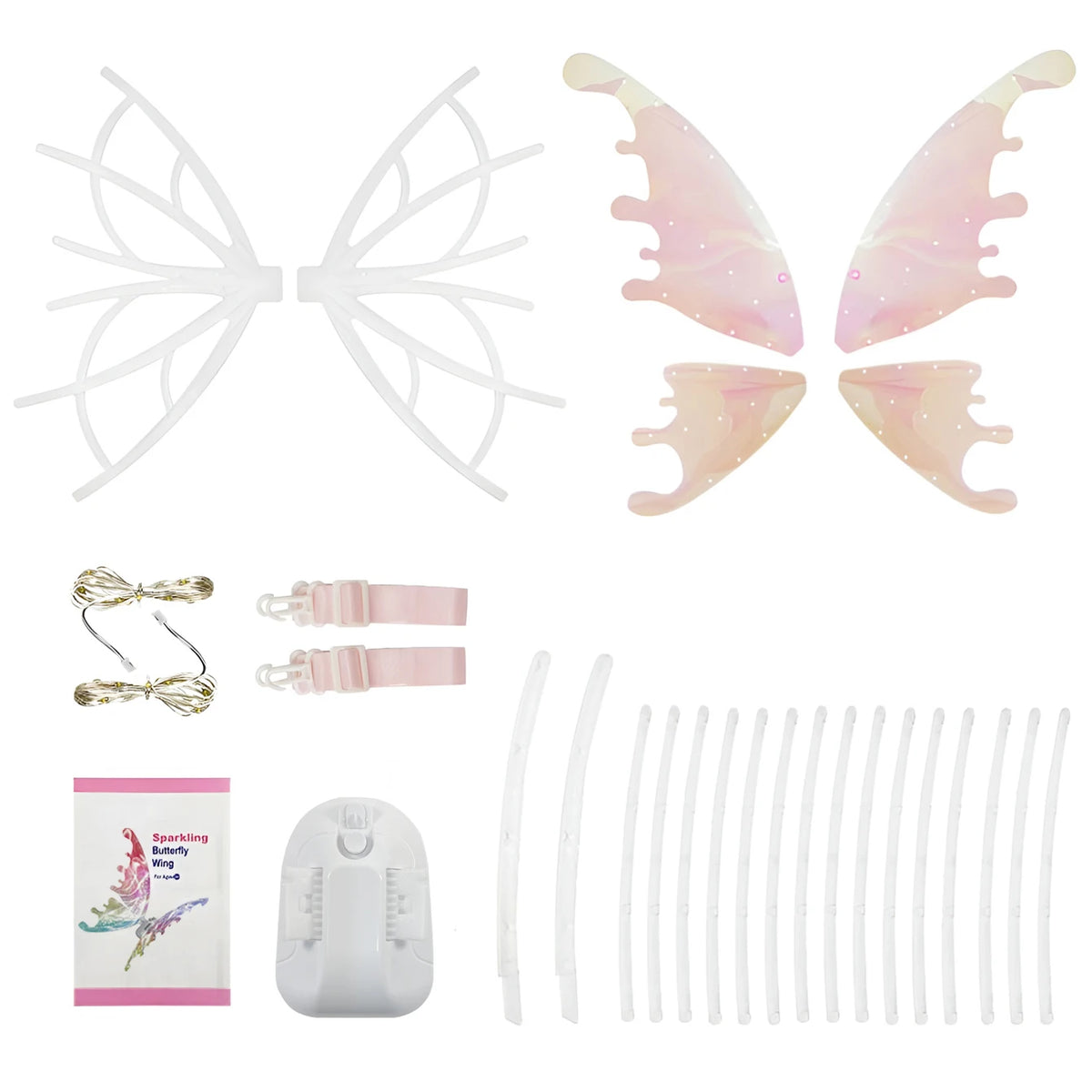 Luminous Electric Butterfly Wings with Music, Fairy Angel Props