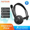 Bluetooth 5.3 Over-Ear Headset with ENC Noise-Cancelling Mic & Mute Button