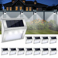 Stainless steel solar deck step lights