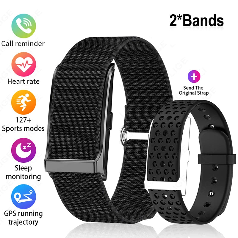 Screenless Sports Smart Watch with Heart Rate Monitor, 1ATM Waterproof