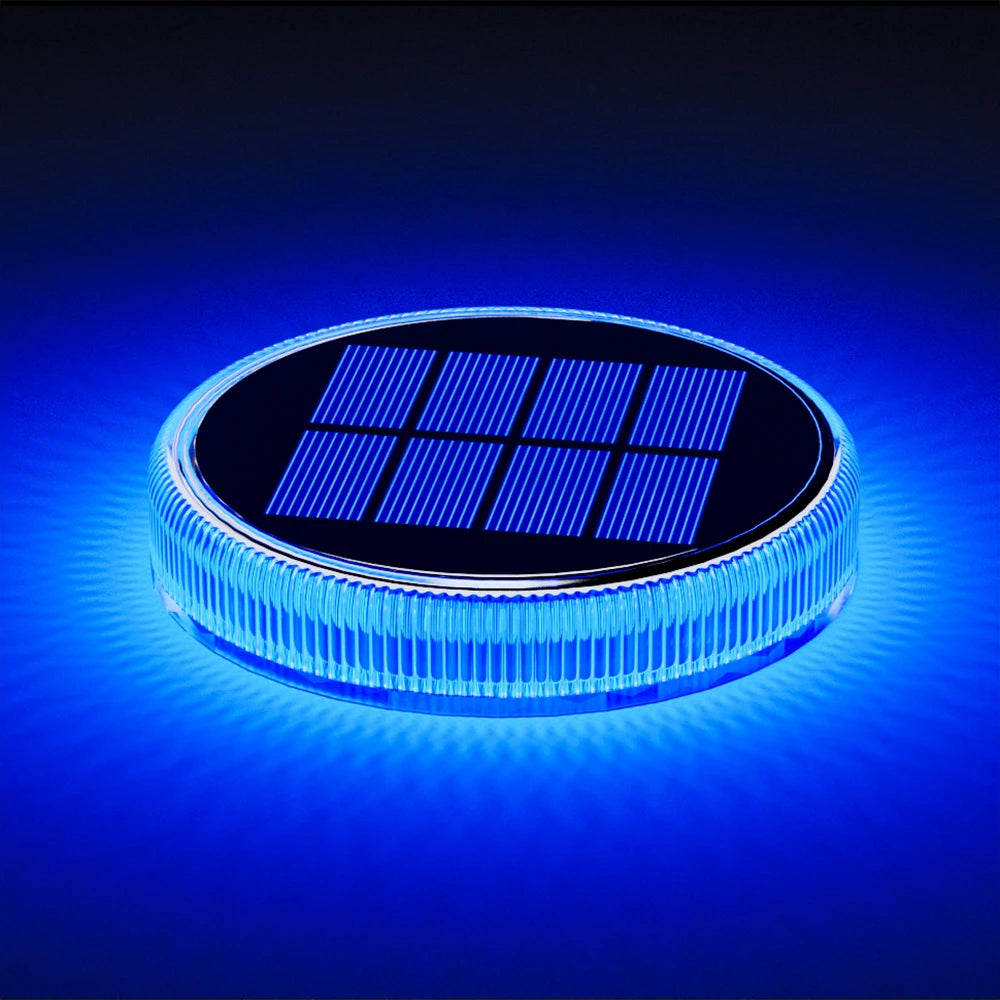Solar LED Deck Lights, IP68 Waterproof, Auto On/Off