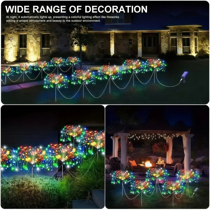 Solar Garden Lights, 6 Pack, 8 Lighting Modes, IP65