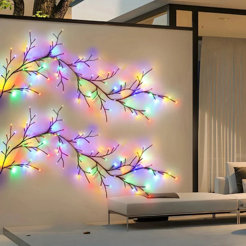 Christmas Willow Vine String Light, 96 LEDs, 8 Modes, Bendable