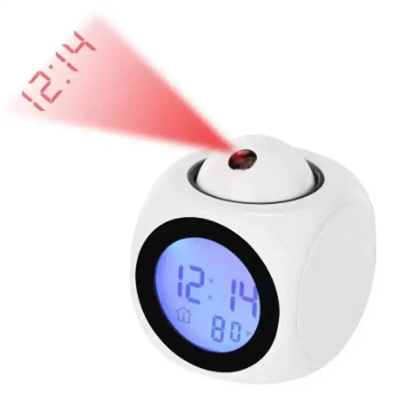 Multi-Function LED Projection Chime Clock with Voice Alarm
