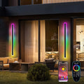RGB outdoor wall lights