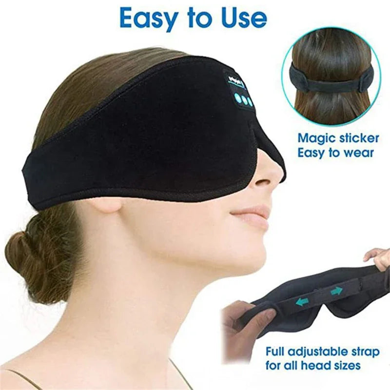 3D Contoured Sleep Headphones Eye Mask
