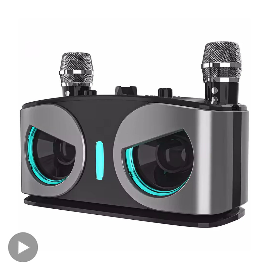 Portable Bluetooth karaoke speaker