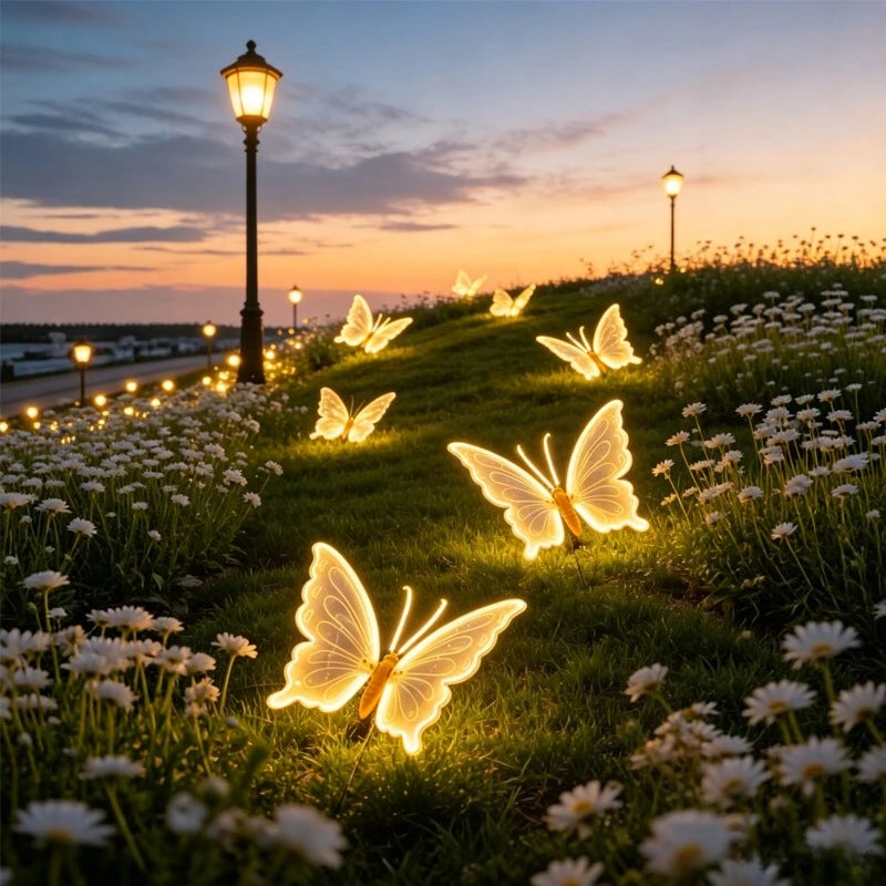 LED Dynamic Butterfly Light with Stand, 30/40/60cm