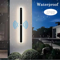 Outdoor wall light with motion sensor