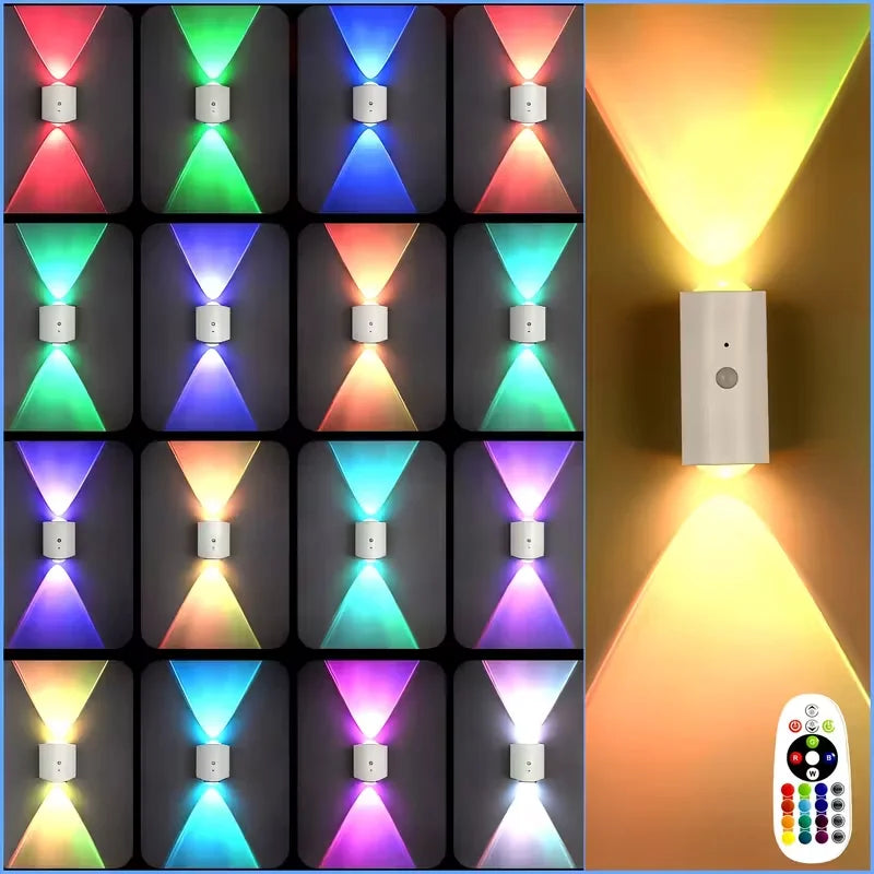 RGB magnetic motion sensor stair lights
