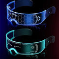 Cyberpunk LED Light-Up Glasses, Unisex Glowing Eyewear