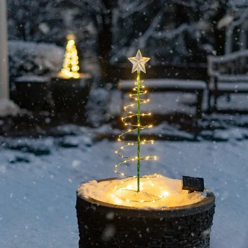 Outdoor Solar LED Christmas Tree String Lights, Waterproof