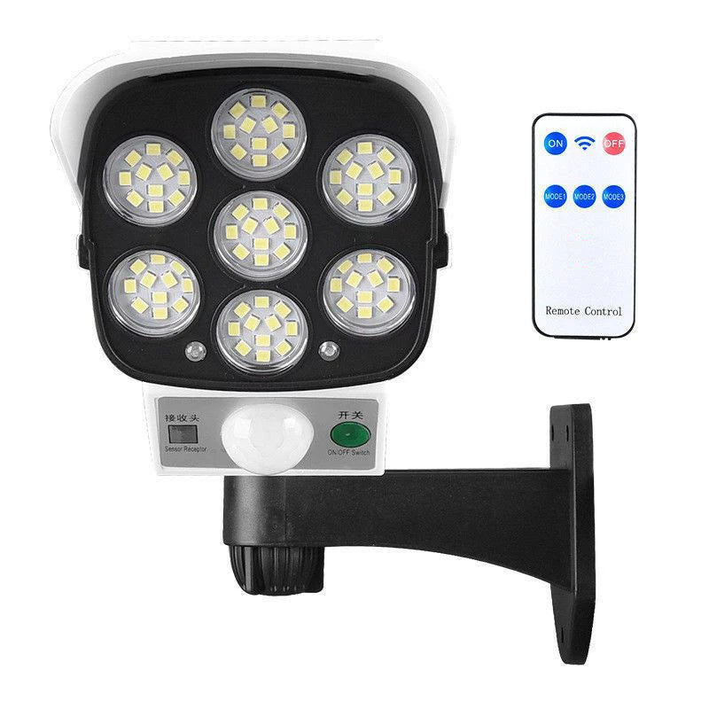 Solar Wall Light with Motion Sensor, 77 LED, 3 Modes