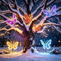 LED dynamic butterfly light