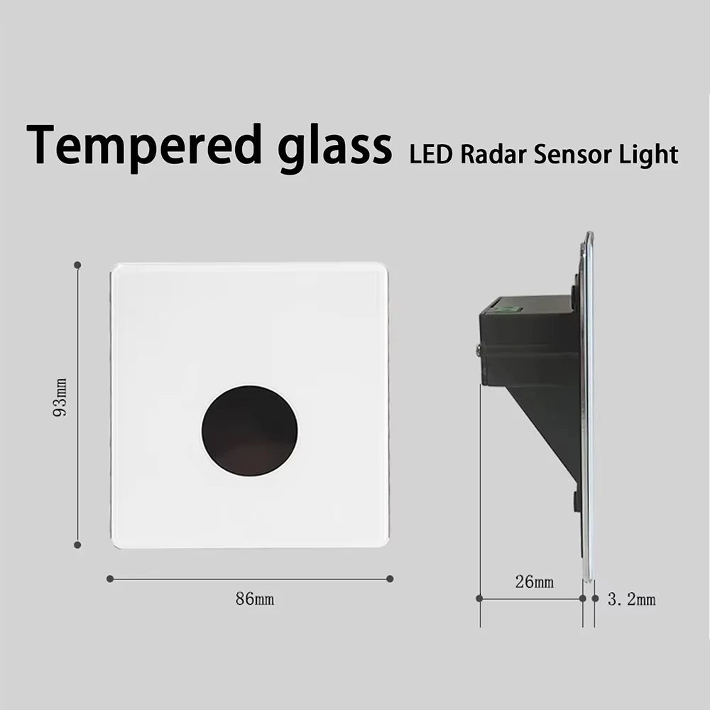 Recessed Stair LED Light with PIR Motion Sensor