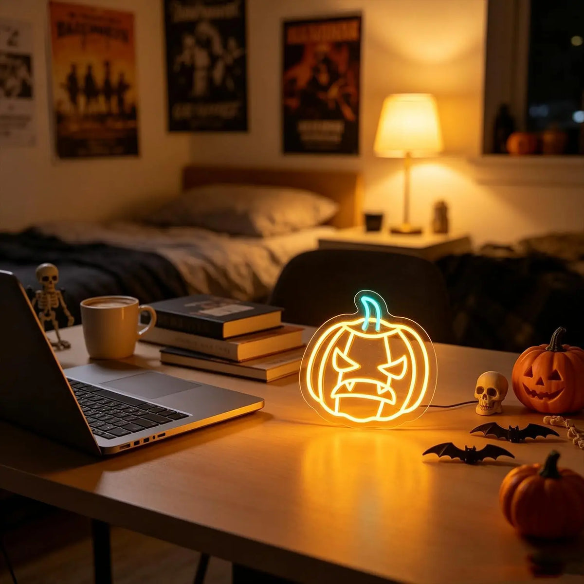 Pumpkin LED Neon Sign, Dimmable, USB Powered