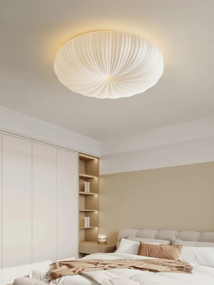 Cream Pumpkin LED Flush Mount Ceiling Light
