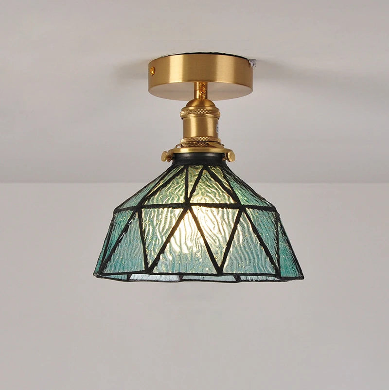 Modern Glass Shade Pendant Ceiling Lamp, E27