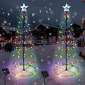 Solar spiral Christmas trees