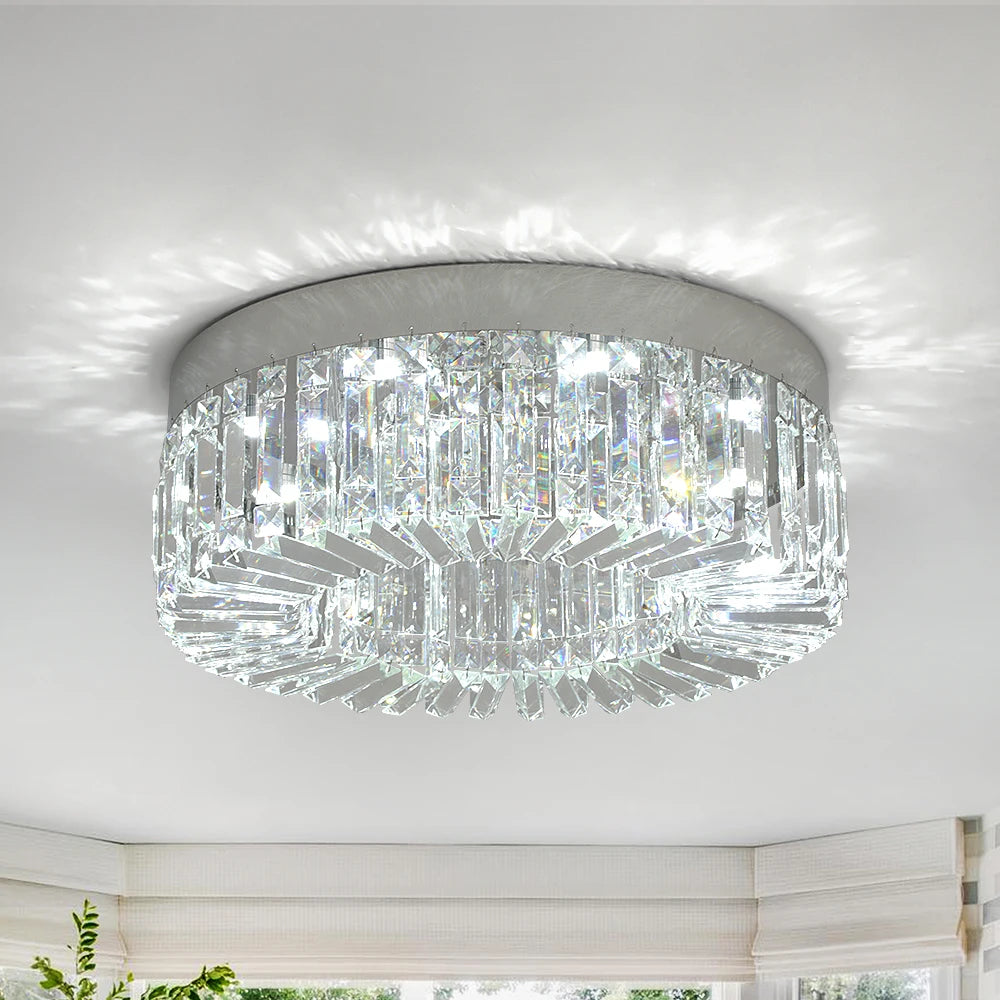 Gold Luxury Crystal LED Ceiling Lamp, 40cm / 50cm