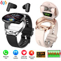 2-in-1 Smart Watch with Built-in TWS Earphones, 1.39"
