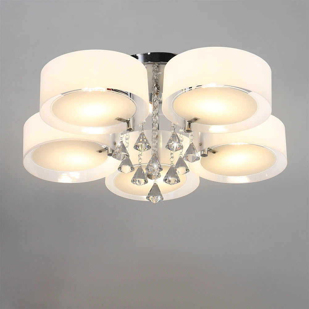 LED Crystal Ceiling Chandelier, 5 or 7 Head