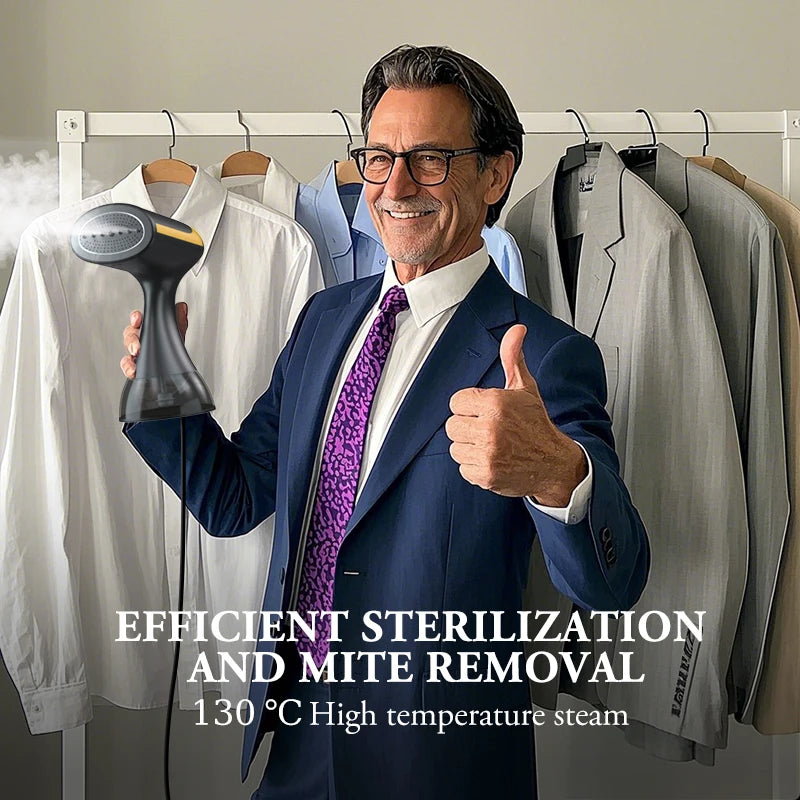 1500W Handheld Steam Iron, 30-Second Preheat, 300ml Garment Steamer