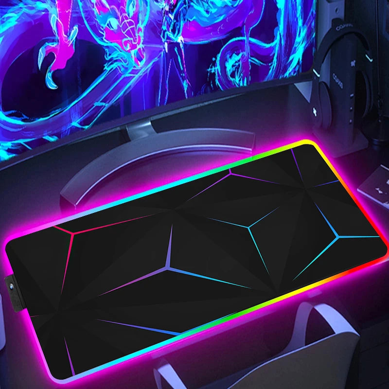 RGB gaming mouse pad