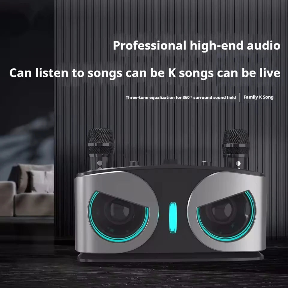 Portable Bluetooth Karaoke Speaker with Microphone, 20W