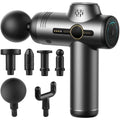 Mini Massage Gun, Ultra Quiet 3200 RPM, 6 Speeds and 6 Heads, Rechargeable