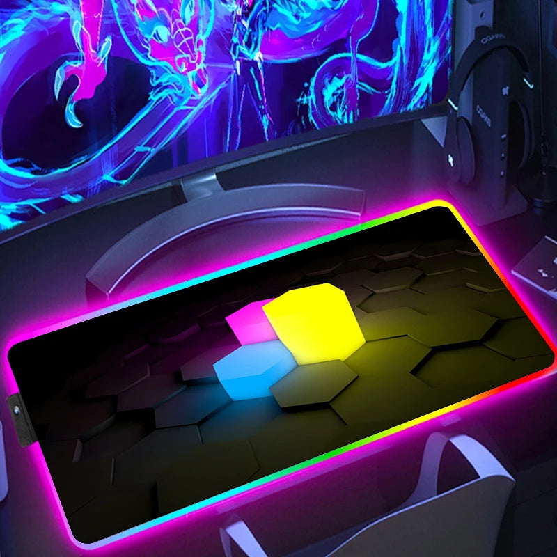 RGB Gaming Mouse Pad, 300 x 600mm, Anti-Slip
