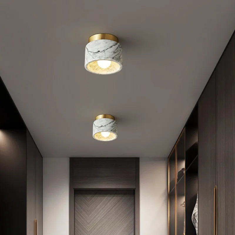 Marble LED Ceiling Light, 12 x 10cm